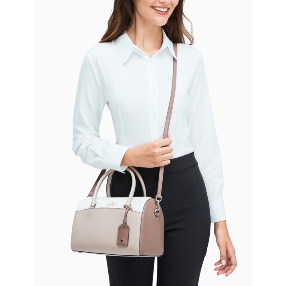 Kate Spade | Medium Duffel Purse | Three-toned Colorblock | NWT - Picture 2 of 6